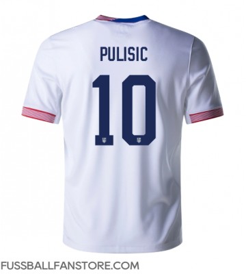 Vereinigte Staaten Christian Pulisic #10 Replik Heimtrikot Copa America 2024 Kurzarm